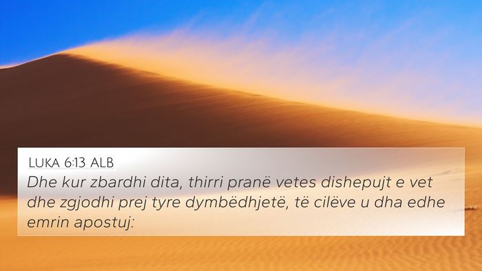 Luka 6:13 ALB Bible Verse Image