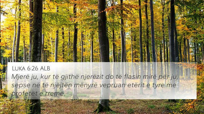 Luka 6:26 ALB Bible Verse Image