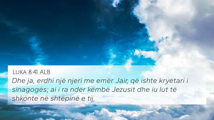 Luka 8:41 ALB Bible Verse Image