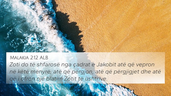 Malakia 2:12 ALB Bible Verse Image