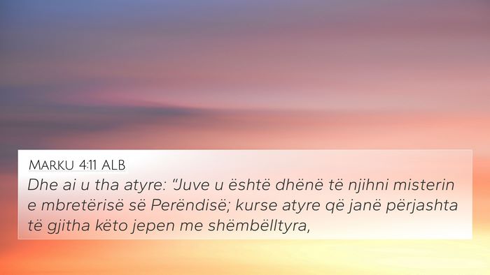 Marku 4:11 ALB Bible Verse Image