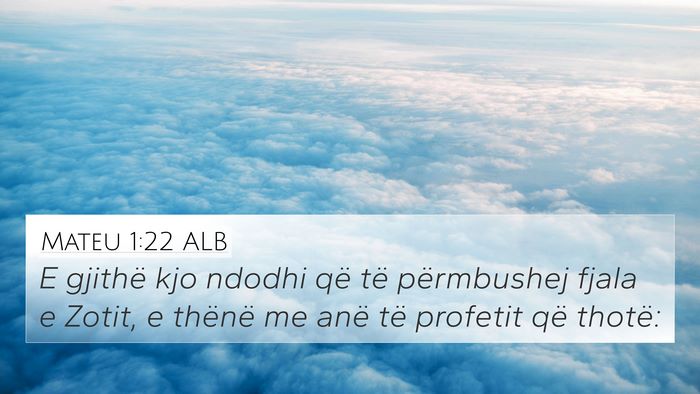 Mateu 1:22 ALB Bible Verse Image