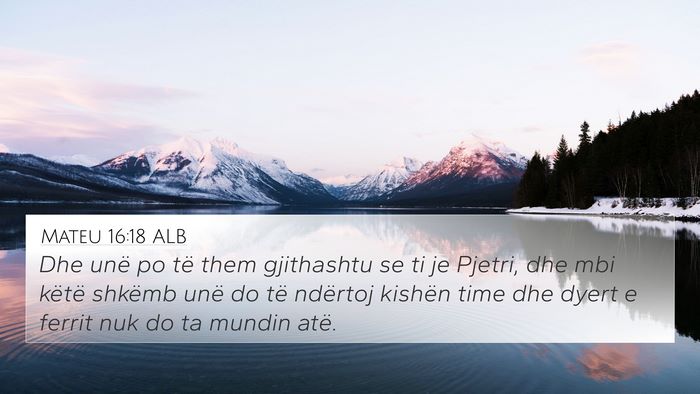 Mateu 16:18 ALB Bible Verse Image