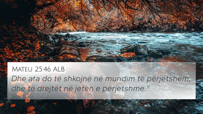 Mateu 25:46 ALB Bible Verse Image