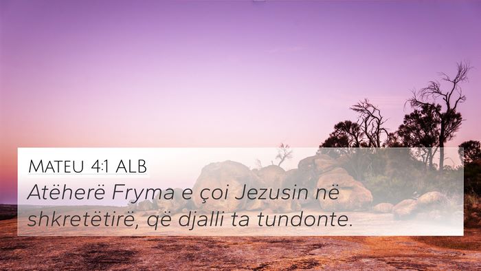 Mateu 4:1 ALB Bible Verse Image