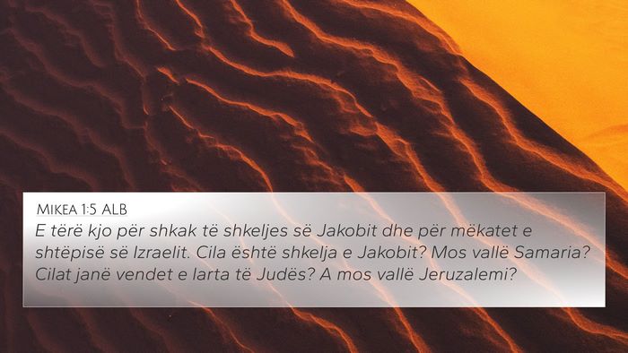 Mikea 1:5 ALB Bible Verse Image