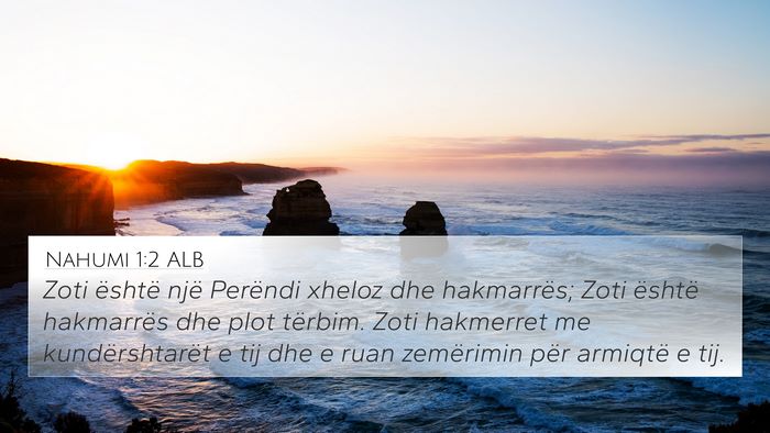 Nahumi 1:2 ALB Bible Verse Image