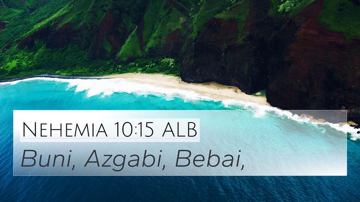 Nehemia 10:15 ALB Bible Verse Image