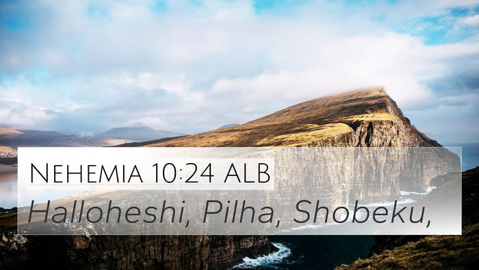 Nehemia 10:24 ALB 4K Wallpaper - Halloheshi, Pilha, - 4K Wallpaper Bible Verse