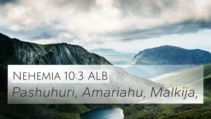 Nehemia 10:3 ALB 4K Wallpaper - Pashuhuri, Amariahu, - 4K Wallpaper Bible Verse