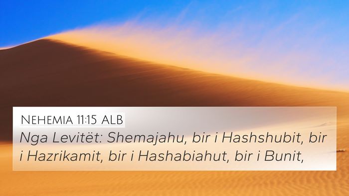 Nehemia 11:15 ALB Bible Verse Image