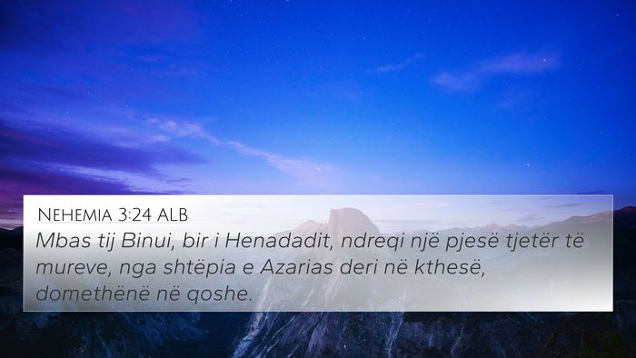 Nehemia 3:24 ALB Bible Verse Image