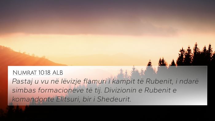 Numrat 10:18 ALB Bible Verse Image