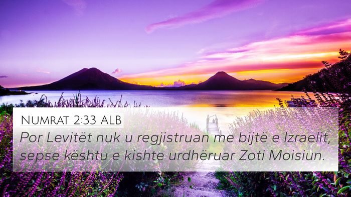 Numrat 2:33 ALB Bible Verse Image