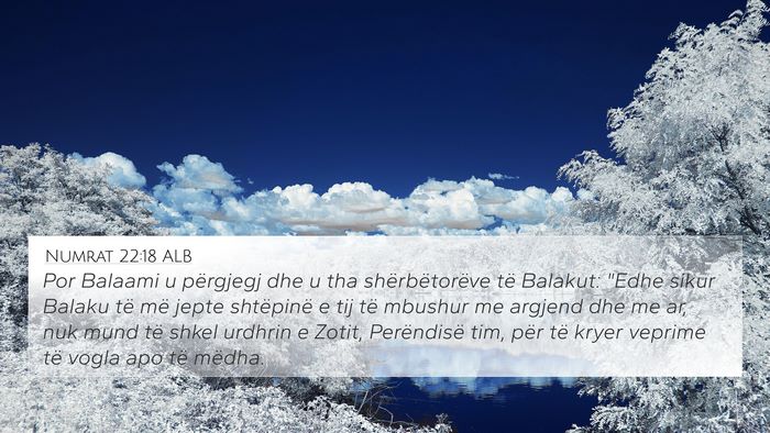 Numrat 22:18 ALB Bible Verse Image