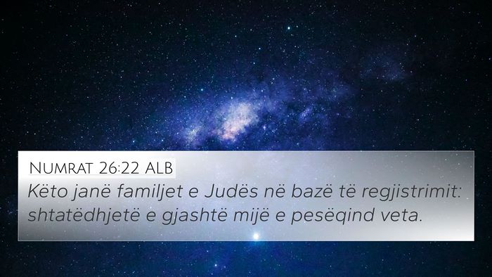 Numrat 26:22 ALB Bible Verse Image