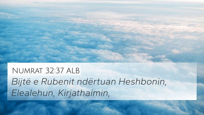 Numrat 32:37 ALB Bible Verse Image