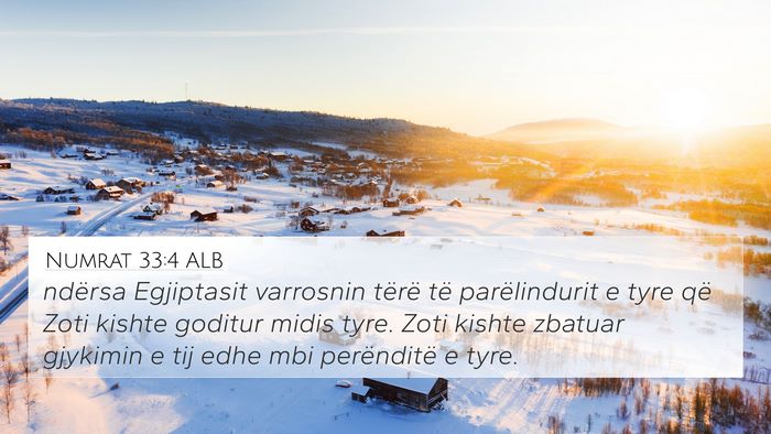 Numrat 33:4 ALB Bible Verse Image