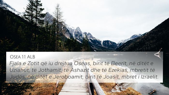 Osea 1:1 ALB Bible Verse Image