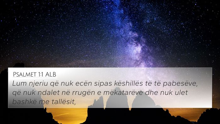 Psalmet 1:1 ALB Bible Verse Image