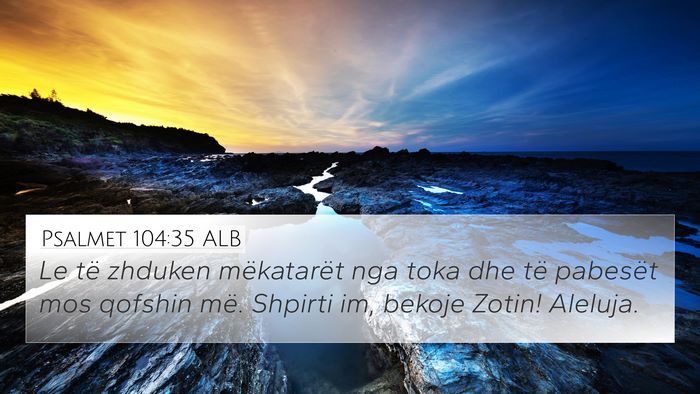 Psalmet 104:35 ALB Bible Verse Image