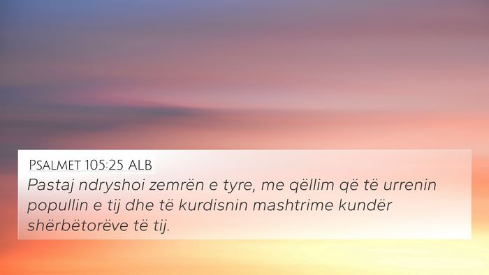 Psalmet 105:25 ALB Bible Verse Image