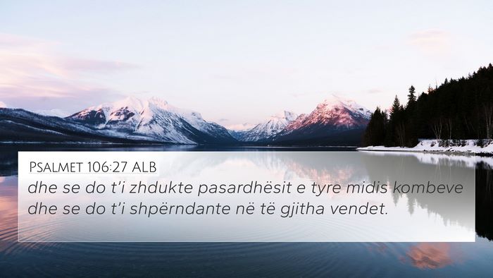 Psalmet 106:27 ALB Bible Verse Image