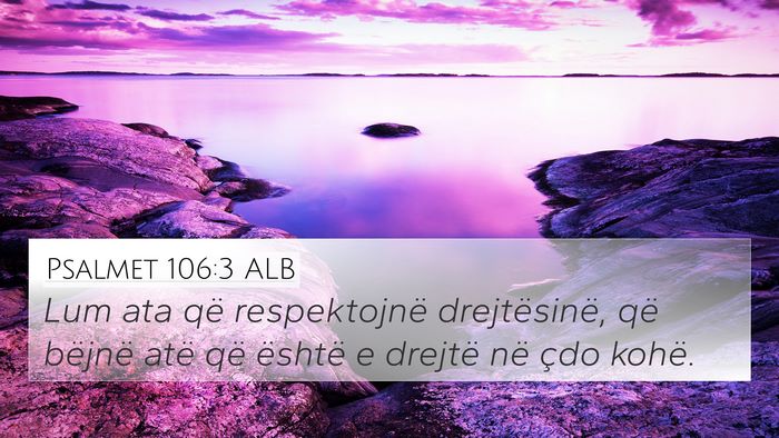Psalmet 106:3 ALB Bible Verse Image