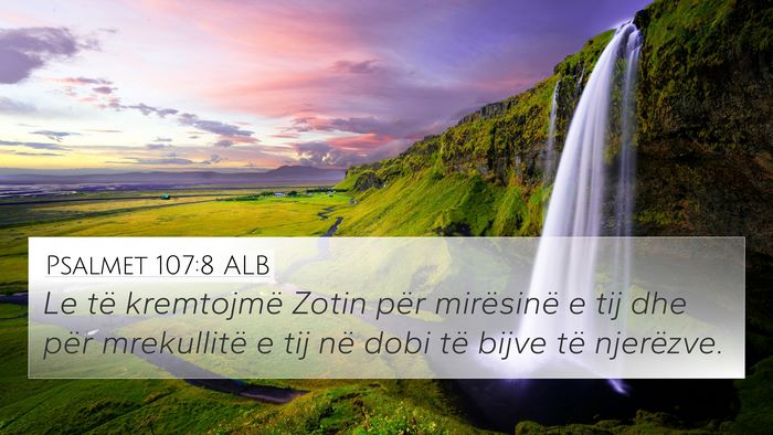Psalmet 107:8 ALB Bible Verse Image