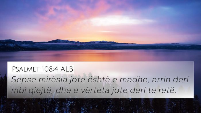 Psalmet 108:4 ALB Bible Verse Image