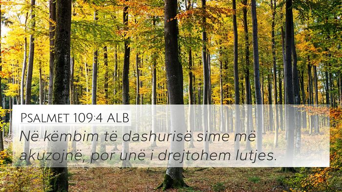 Psalmet 109:4 ALB Bible Verse Image