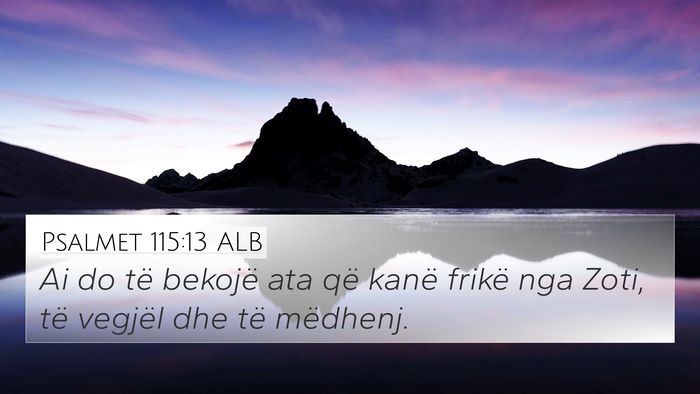 Psalmet 115:13 ALB Bible Verse Image