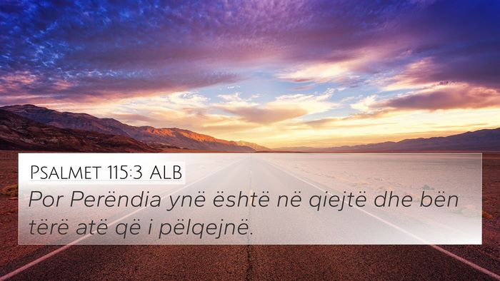 Psalmet 115:3 ALB Bible Verse Image