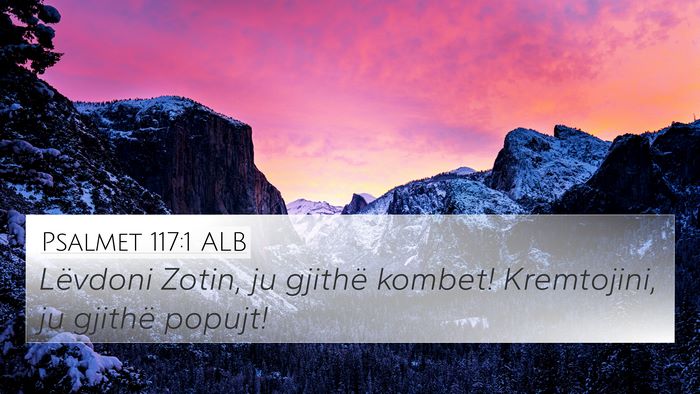 Psalmet 117:1 ALB Bible Verse Image