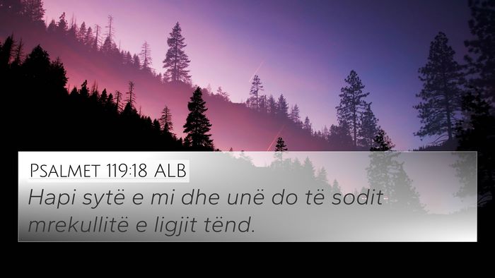 Psalmet 119:18 ALB Bible Verse Image