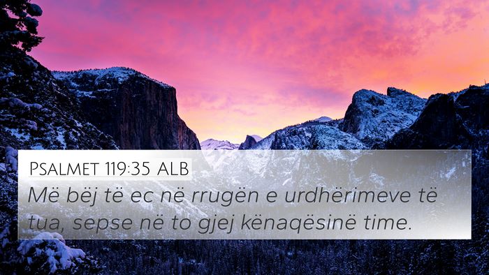 Psalmet 119:35 ALB Bible Verse Image