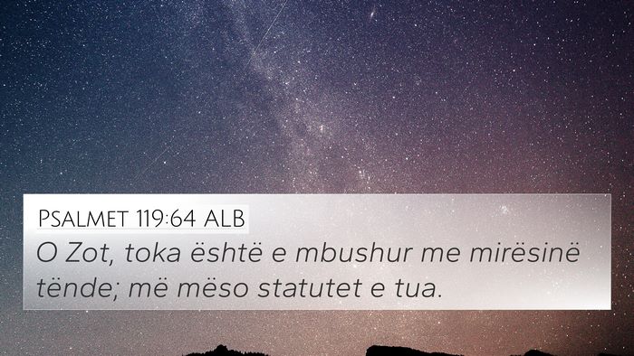 Psalmet 119:64 ALB Bible Verse Image