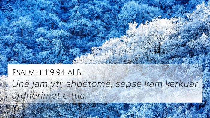 Psalmet 119:94 ALB Bible Verse Image