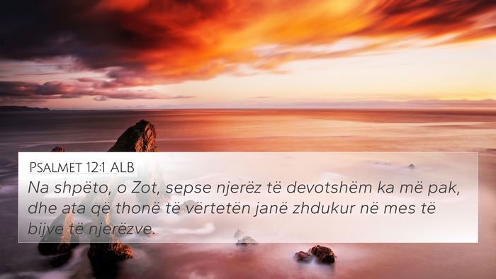 Psalmet 12:1 ALB Bible Verse Image