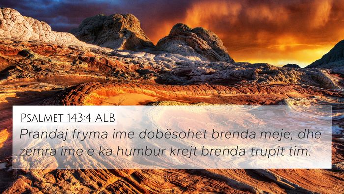 Psalmet 143:4 ALB Bible Verse Image