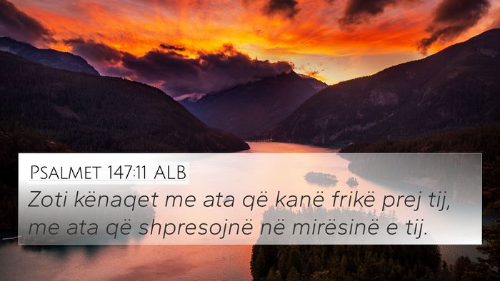 Psalmet 147:11 ALB Bible Verse Image