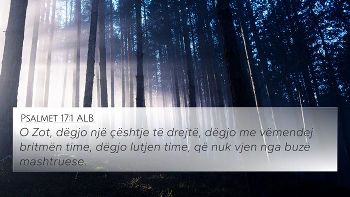 Psalmet 17:1 ALB Bible Verse Image