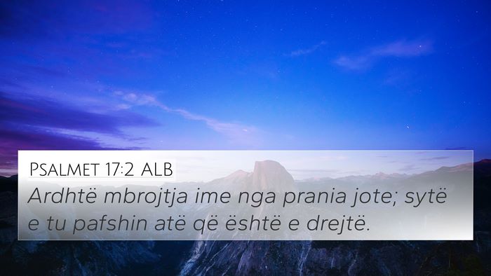 Psalmet 17:2 ALB Bible Verse Image