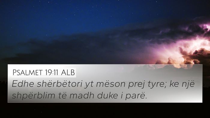 Psalmet 19:11 ALB Bible Verse Image