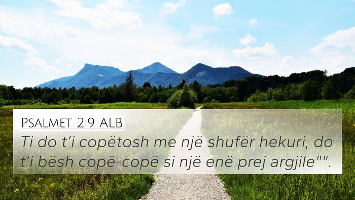 Psalmet 2:9 ALB Bible Verse Image