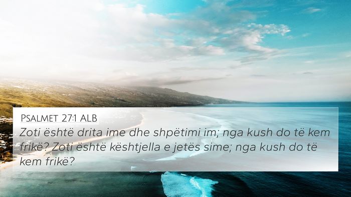 Psalmet 27:1 ALB Bible Verse Image