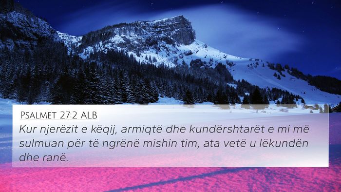Psalmet 27:2 ALB Bible Verse Image