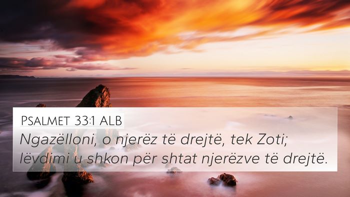 Psalmet 33:1 ALB Bible Verse Image