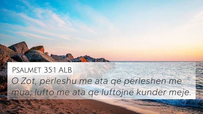 Psalmet 35:1 ALB Bible Verse Image