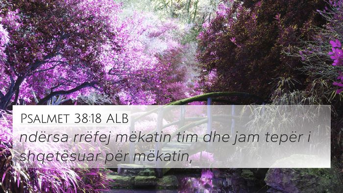 Psalmet 38:18 ALB Bible Verse Image